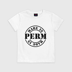 Футболка хлопковая детская Made in Perm, цвет: белый