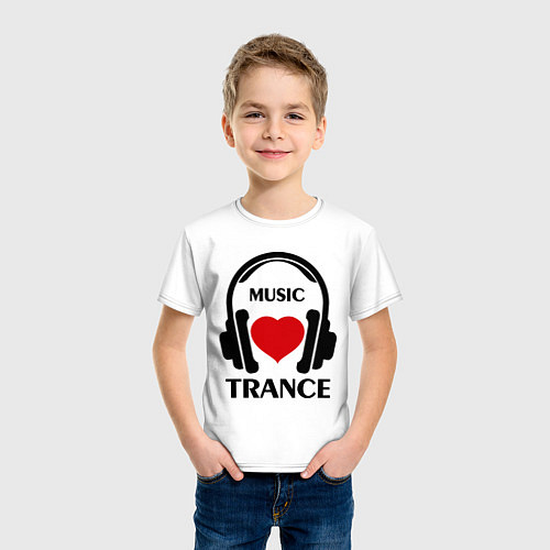 Детская футболка Trance Music is Love / Белый – фото 3