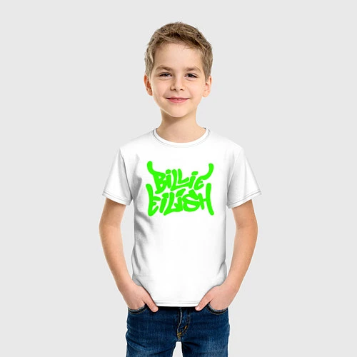 Детская футболка BILLIE EILISH: Street Art / Белый – фото 3