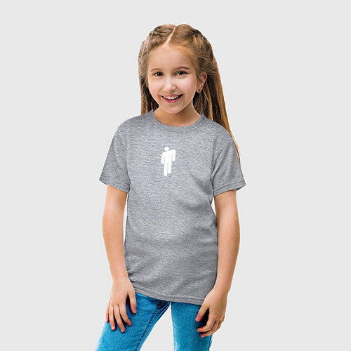 Детская футболка Billie Eilish: White Peolpe / Меланж – фото 4