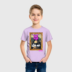 Футболка хлопковая детская Blink 182 Nine Mona Lisa, цвет: лаванда — фото 2