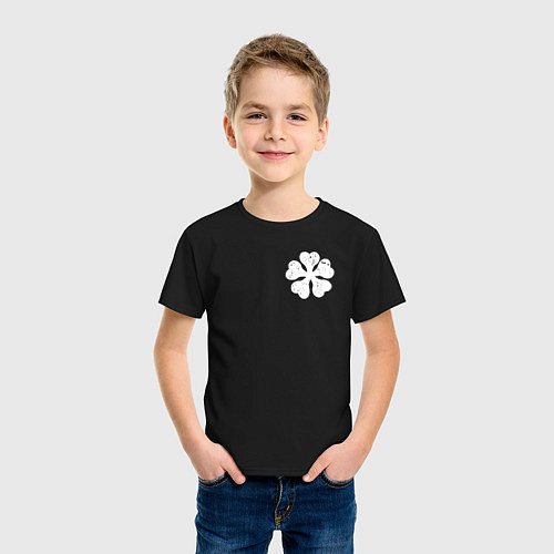 Детская футболка ЧЁРНЫЙ КЛЕВЕР НА СПИНЕ / Черный – фото 3