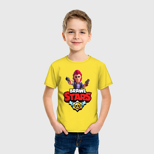 Детская футболка BRAWL STARS COLT / Желтый – фото 3