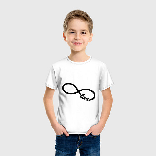 Детская футболка Infinity Love / Белый – фото 3