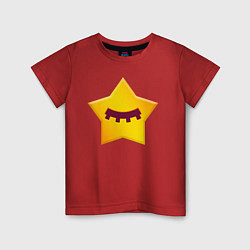 Футболка хлопковая детская BRAWL STARS - SANDY, цвет: красный