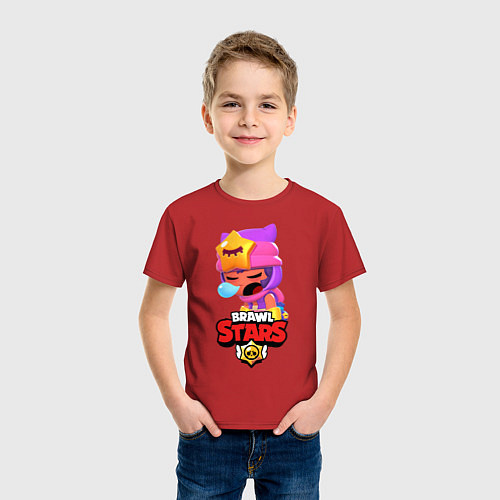 Детская футболка BRAWL STARS - SANDY / Красный – фото 3