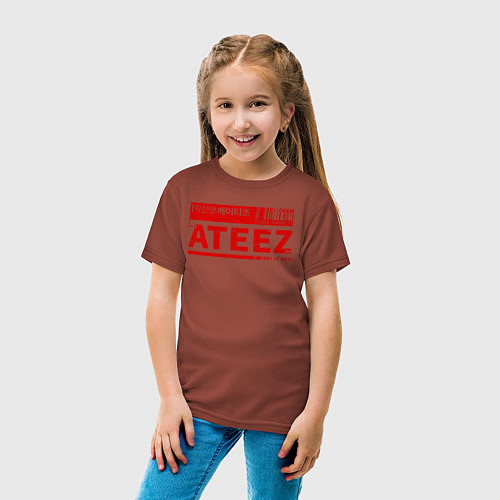 Детская футболка Ateez / Кирпичный – фото 4