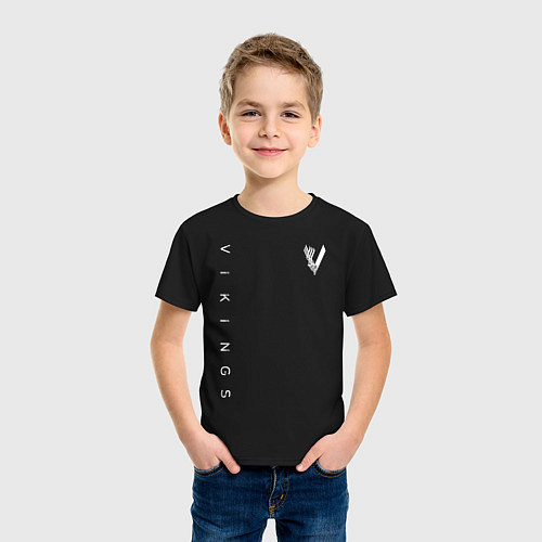 Детская футболка VIKINGS / Черный – фото 3