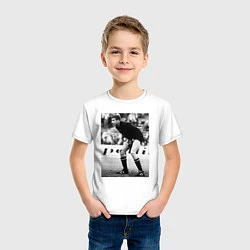 Футболка хлопковая детская Лев Яшин, цвет: белый — фото 2