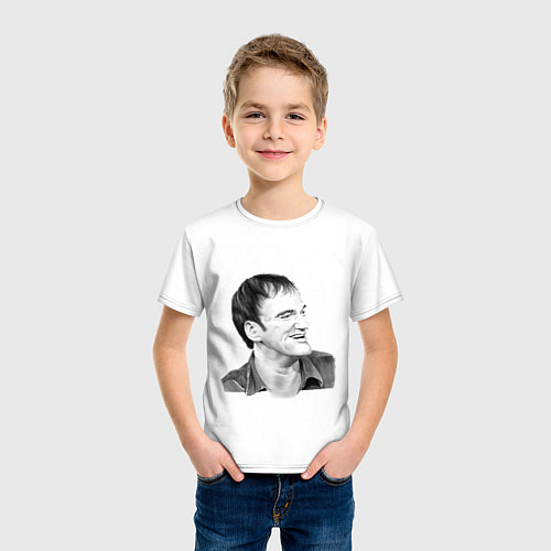 Детская футболка Квентин Тарантино / Белый – фото 3