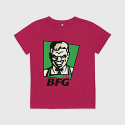 Футболка хлопковая детская BFG, цвет: маджента