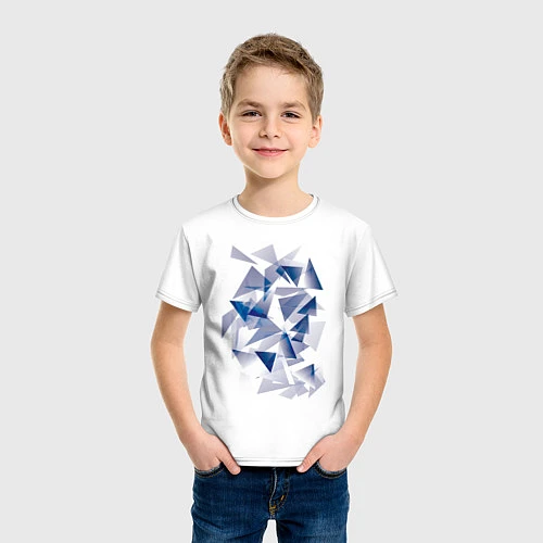Детская футболка Частицы / Белый – фото 3