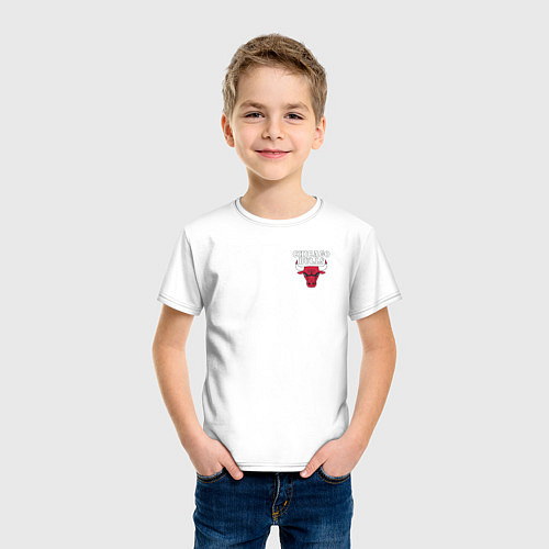 Детская футболка CHICAGO BULLS НА СПИНЕ / Белый – фото 3
