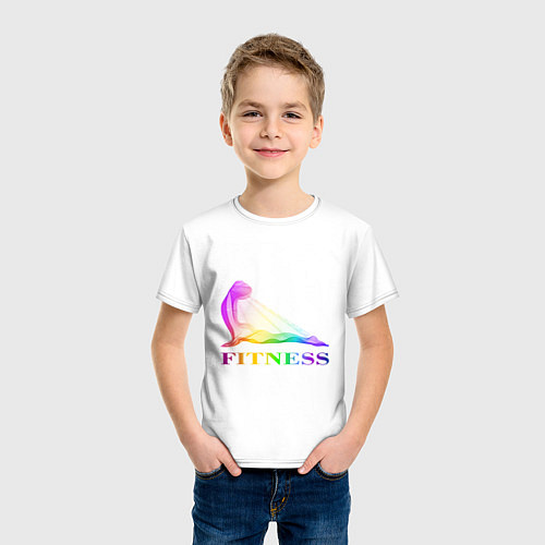 Детская футболка Fitness / Белый – фото 3