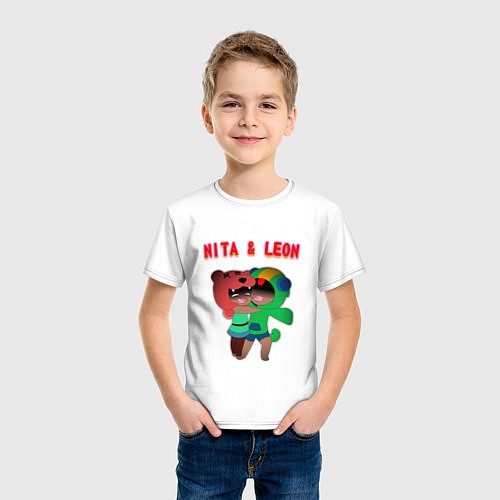 Детская футболка Nita & Leon / Белый – фото 3