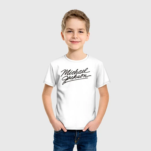 Детская футболка Jackson Michael / Белый – фото 3