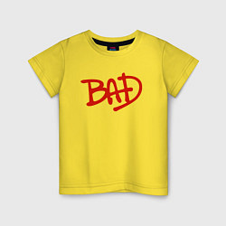 Футболка хлопковая детская Song BAD, цвет: желтый