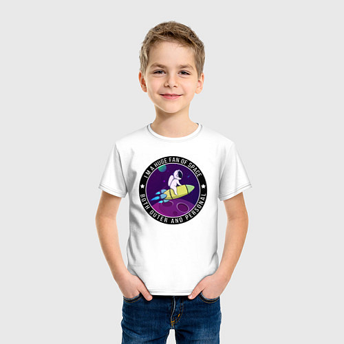 Детская футболка Space / Белый – фото 3