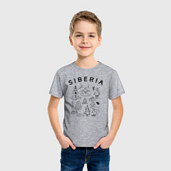 Футболка хлопковая детская Siberia, цвет: меланж — фото 2