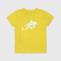 Футболка хлопковая детская Banksy, цвет: желтый