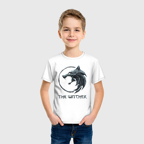 Детская футболка ВЕДЬМАК / Белый – фото 3