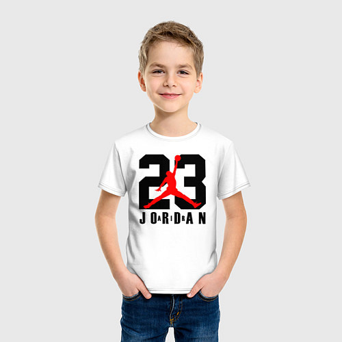 Детская футболка MICHAEL JORDAN 23 / Белый – фото 3