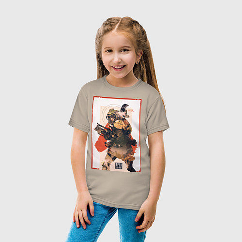 Детская футболка Apex Legends Bloodhound / Миндальный – фото 4