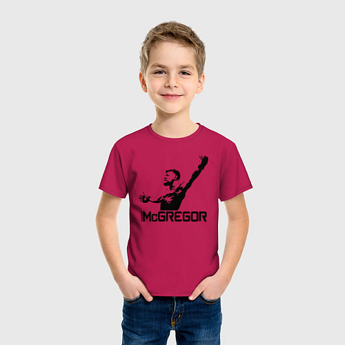 Детская футболка Конор МакГрегор / Маджента – фото 3