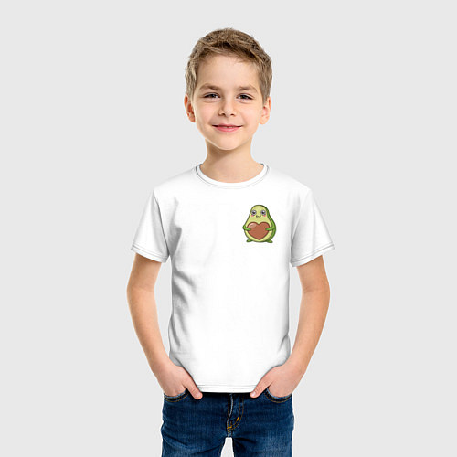 Детская футболка Avocado Heart / Белый – фото 3