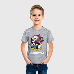 Футболка хлопковая детская UNDERTALE, цвет: меланж — фото 2