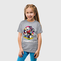 Футболка хлопковая детская UNDERTALE, цвет: меланж — фото 2