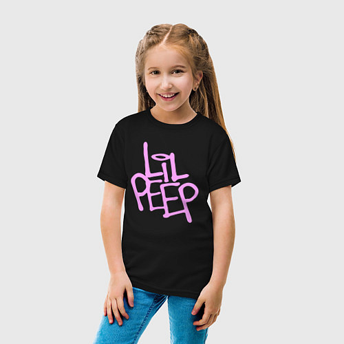Детская футболка LIL PEEP / Черный – фото 4