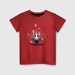 Футболка хлопковая детская Hollow knight Полый рыцарь, цвет: красный