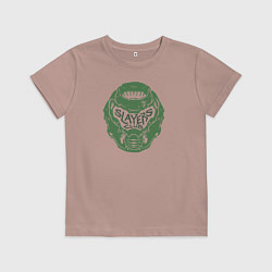 Футболка хлопковая детская Slayers Club, цвет: пыльно-розовый