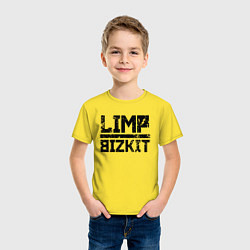 Футболка хлопковая детская LIMP BIZKIT, цвет: желтый — фото 2