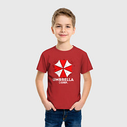 Футболка хлопковая детская UMBRELLA CORP, цвет: красный — фото 2