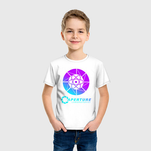 Детская футболка PORTAL / Белый – фото 3