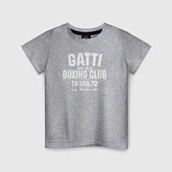 Футболка хлопковая детская Gatti Boxing Club, цвет: меланж