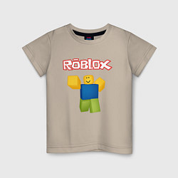 Футболка хлопковая детская ROBLOX, цвет: миндальный