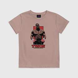 Футболка хлопковая детская Tyson, цвет: пыльно-розовый