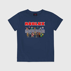 Футболка хлопковая детская ROBLOX, цвет: тёмно-синий