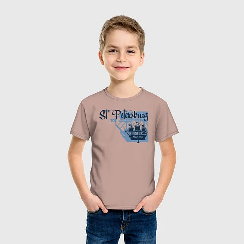 Детская футболка St'Petersburg / Пыльно-розовый – фото 3