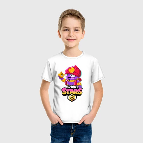 Детская футболка BRAWL STARS GENE / Белый – фото 3