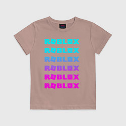 Футболка хлопковая детская ROBLOX, цвет: пыльно-розовый