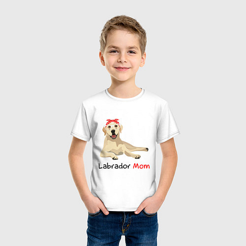 Детская футболка Labrador Mom / Белый – фото 3