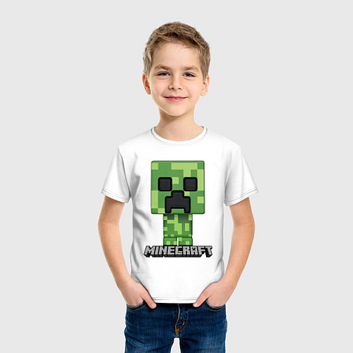 Детская футболка MINECRAFT / Белый – фото 3