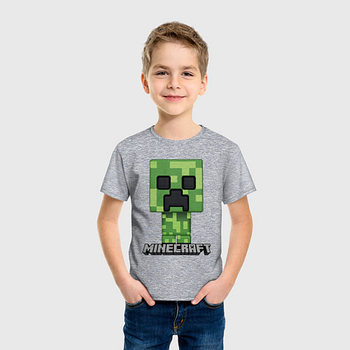 Детская футболка MINECRAFT / Меланж – фото 3