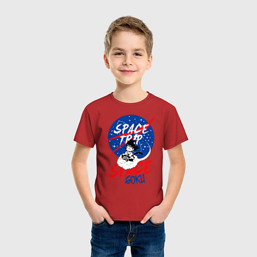 Детская футболка Space trip / Красный – фото 3