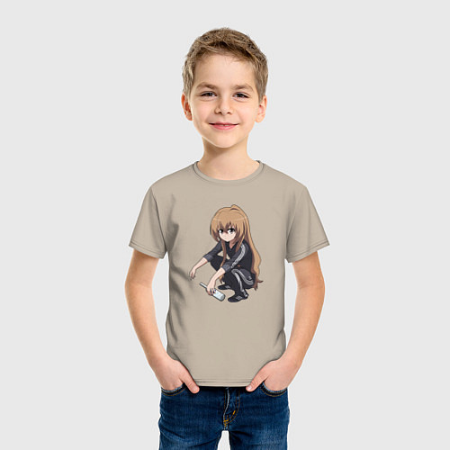 Детская футболка Аниме Тян / Миндальный – фото 3