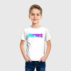 Футболка хлопковая детская FORTNITE 2, цвет: белый — фото 2